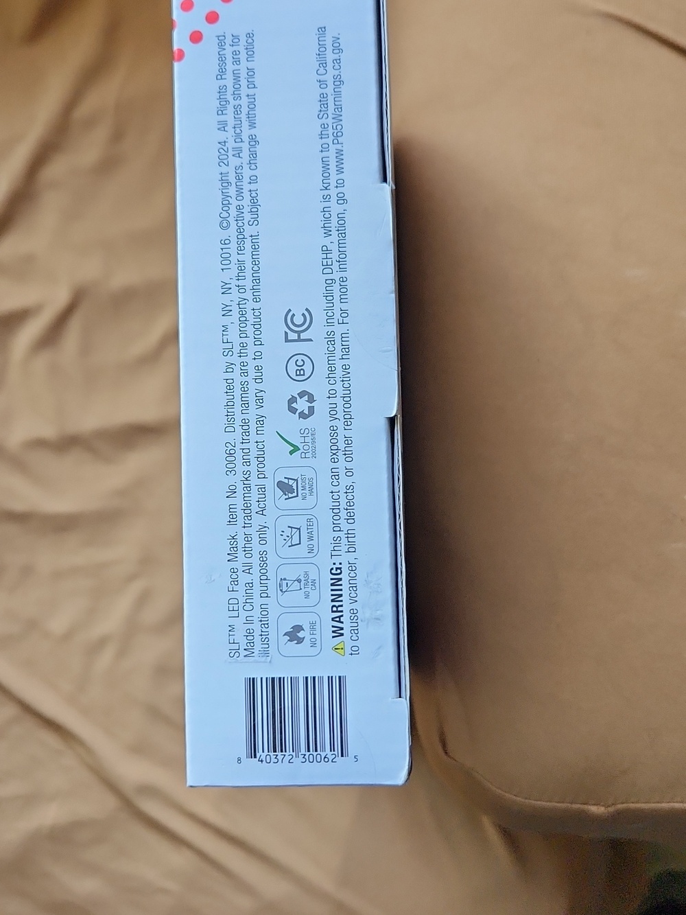LF LED Face Mask - White - Picture 3 of 9